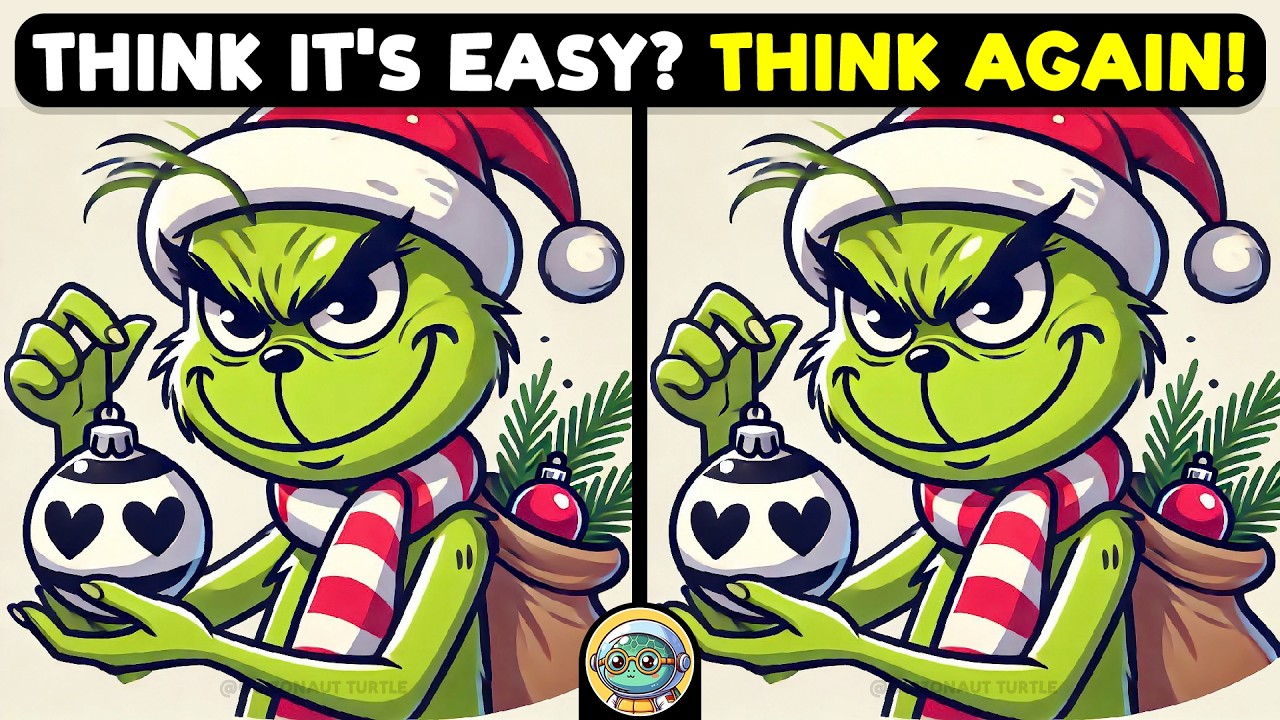 🐢🧩 Spot The Difference | Test Your Detective Skills 🧩🐢 | Quizonaut Turtle