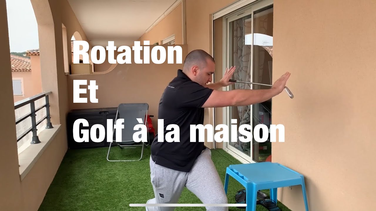 Mettez de la rotation dans vos entraînement golf à la maison 💪🏼🏌️‍♂️⛳️