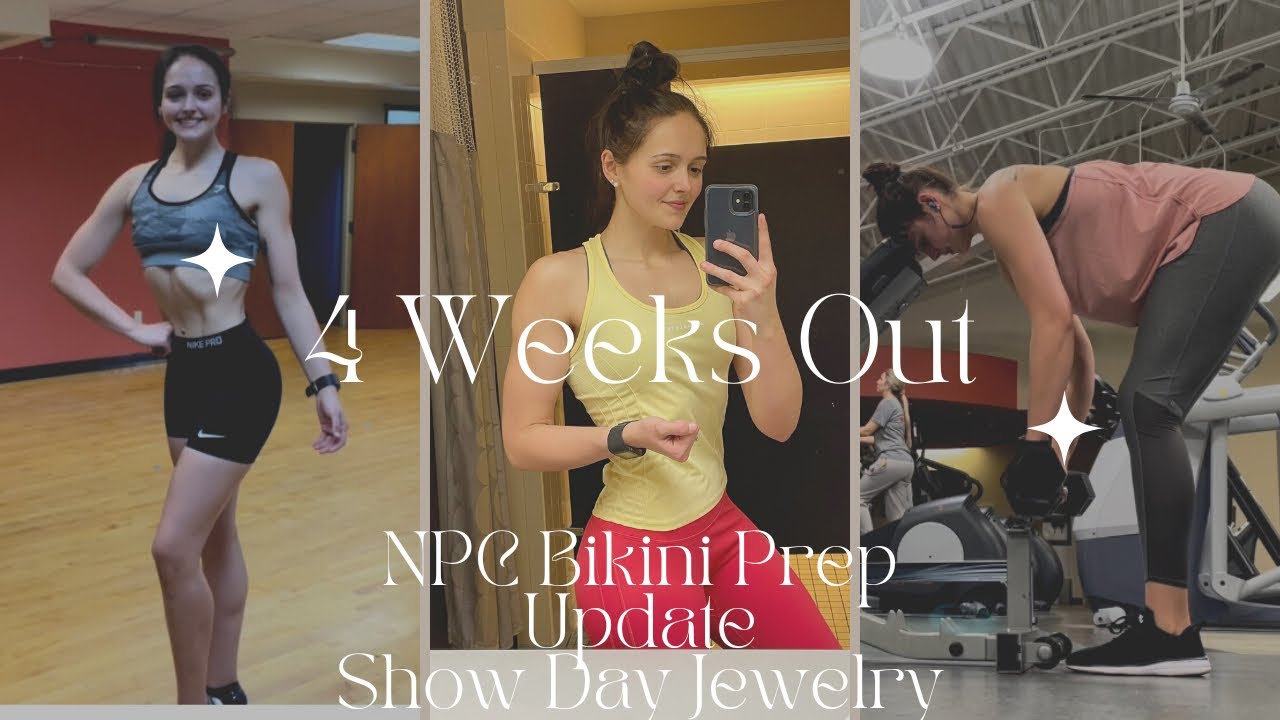 4 WEEKS OUT NPC BIKINI PREP UPDATE | THE SHOE FAIRY JEWELRY
