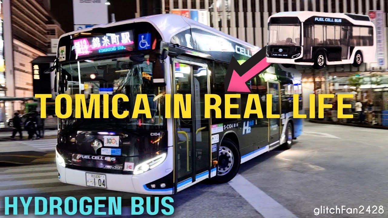 Found in Japan: Tomica's Toyota Sora in Real Life (Hydrogen Bus)