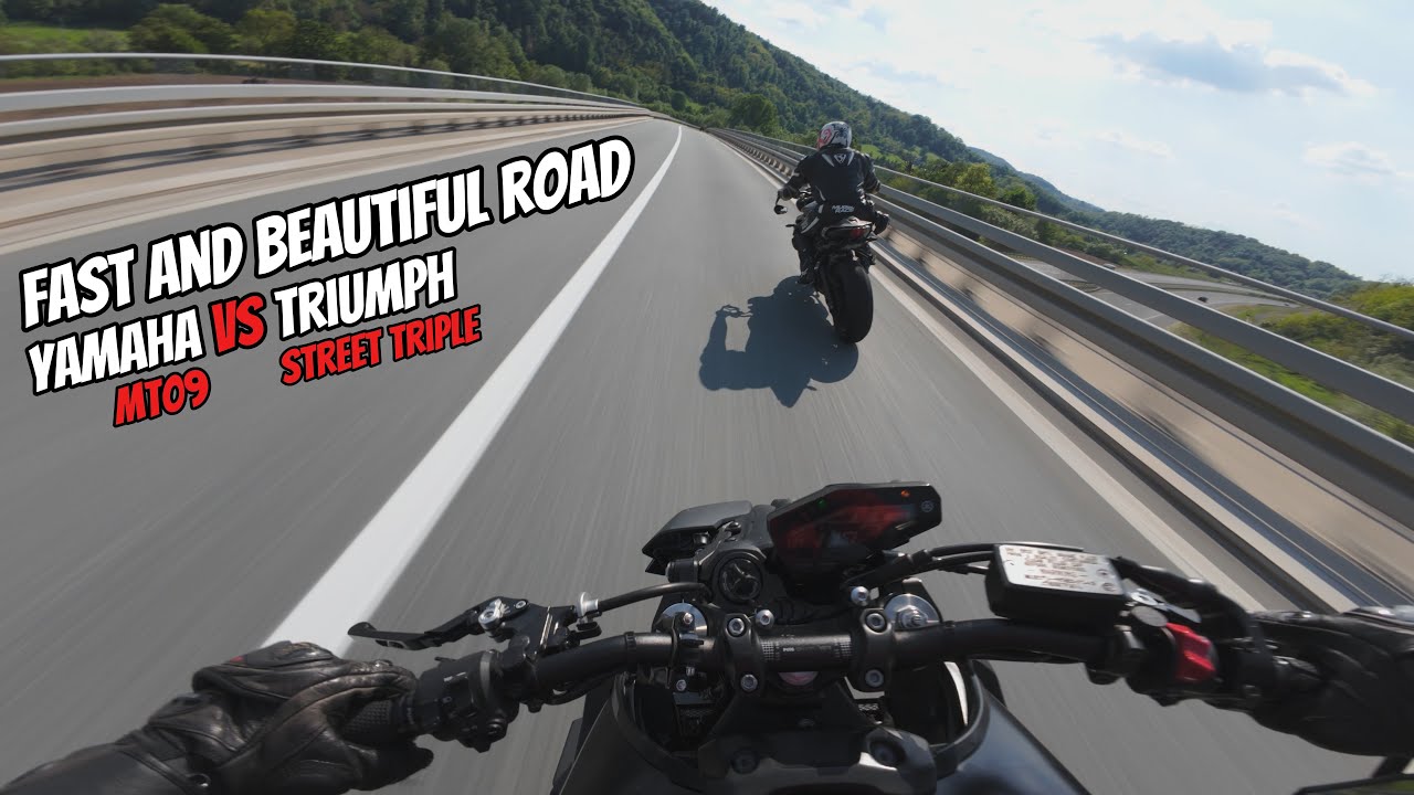 MT09 VS STREET TRIPLE RS: BEAUTIFUL CHASE 🔥| POV [4K]