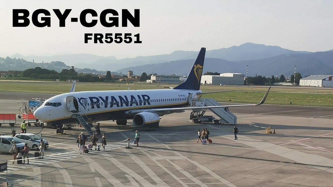 Flight from Milan Bergamo to Cologne with Ryanair ✈️