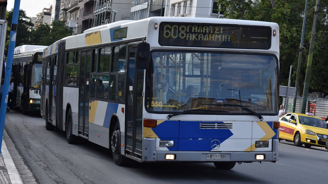Athens Bus: Riding a Mercedes-Benz/ΕΛΒΟ O405GN
