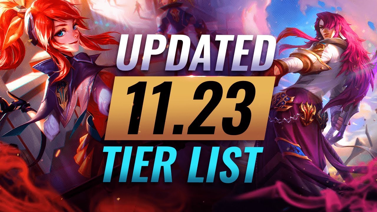 NEW PRESEASON UPDATE: BEST Champions TIER List &ndash; League of Legends Patch 11.23