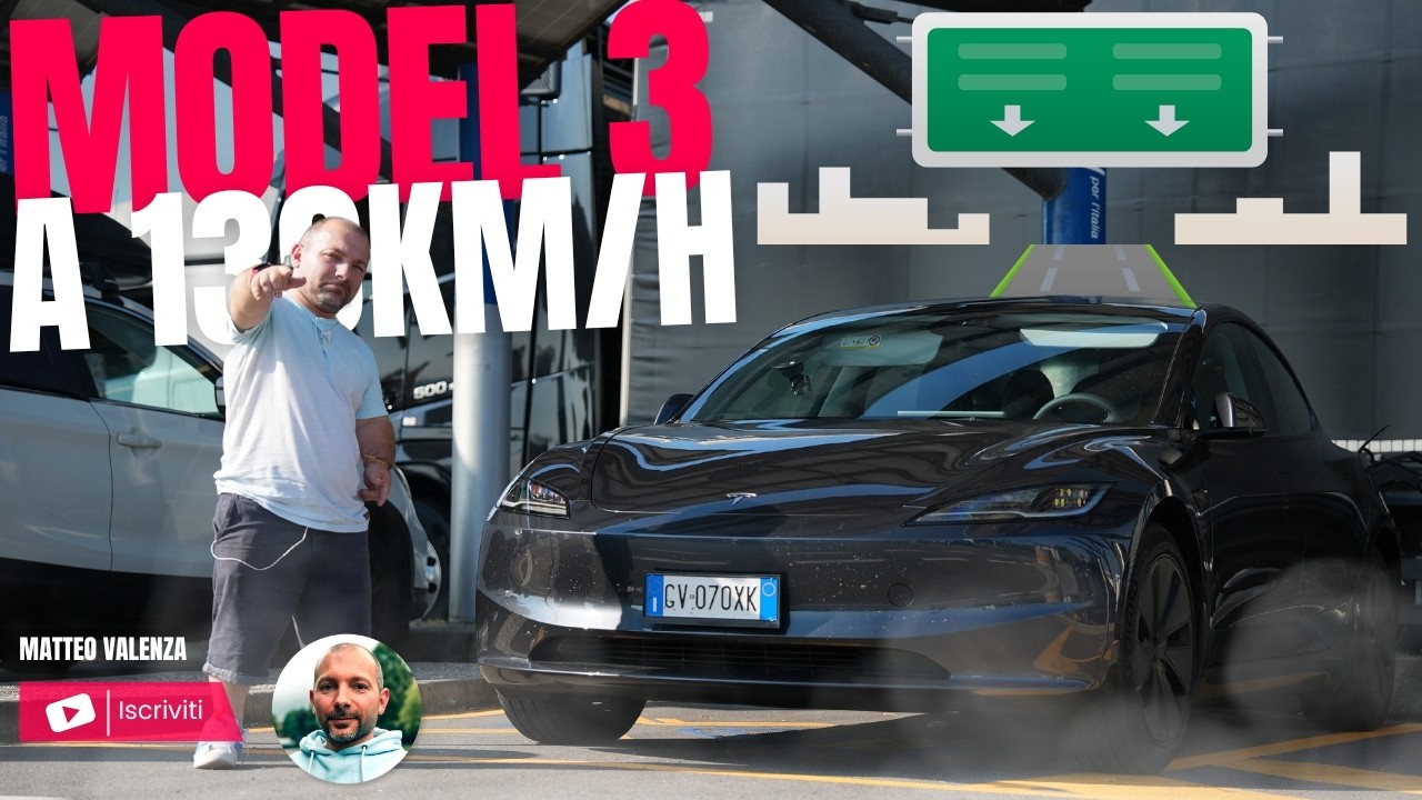TESLA MODEL 3 RWD 2024 Test in AUTOSTRADA a 130km/h per 1000km