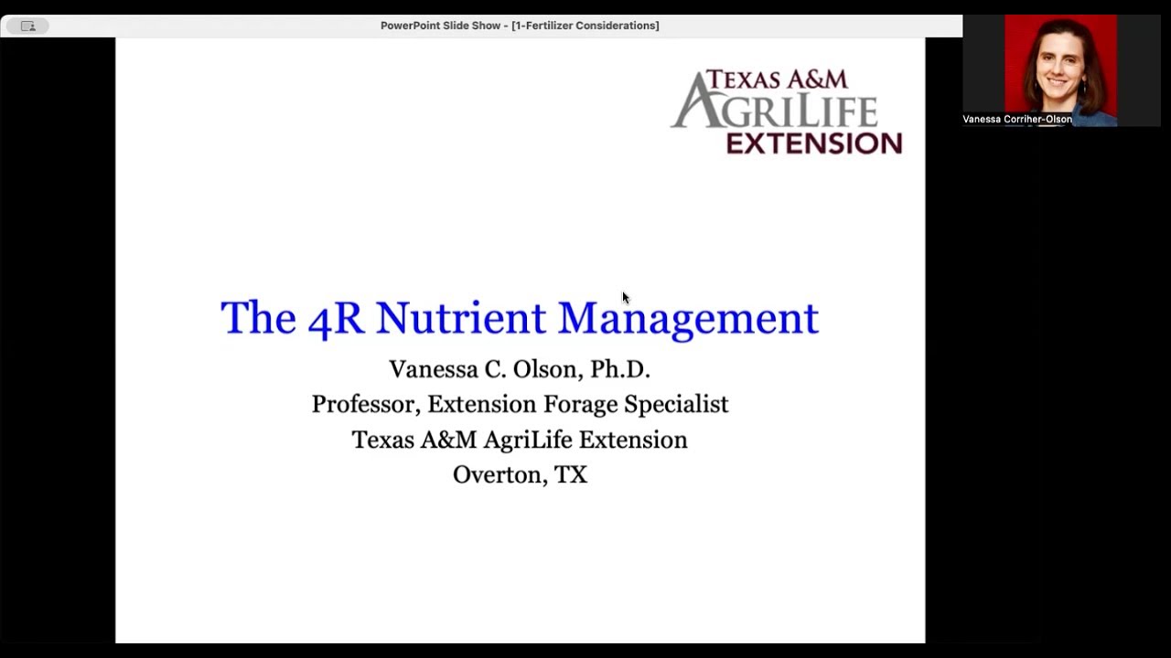 The 4Rs of Nutrient Management