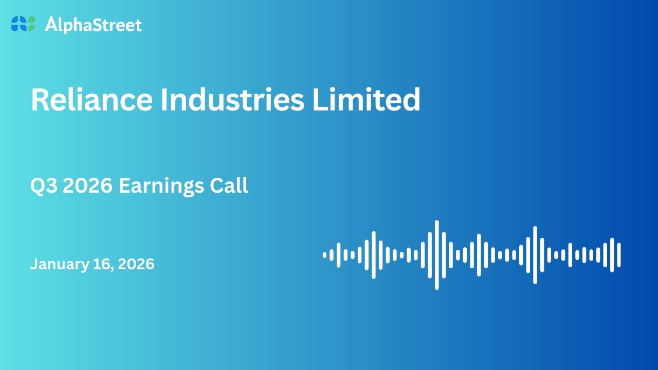 Reliance Industries Ltd Q3 FY2025-26 Earnings Conference Call