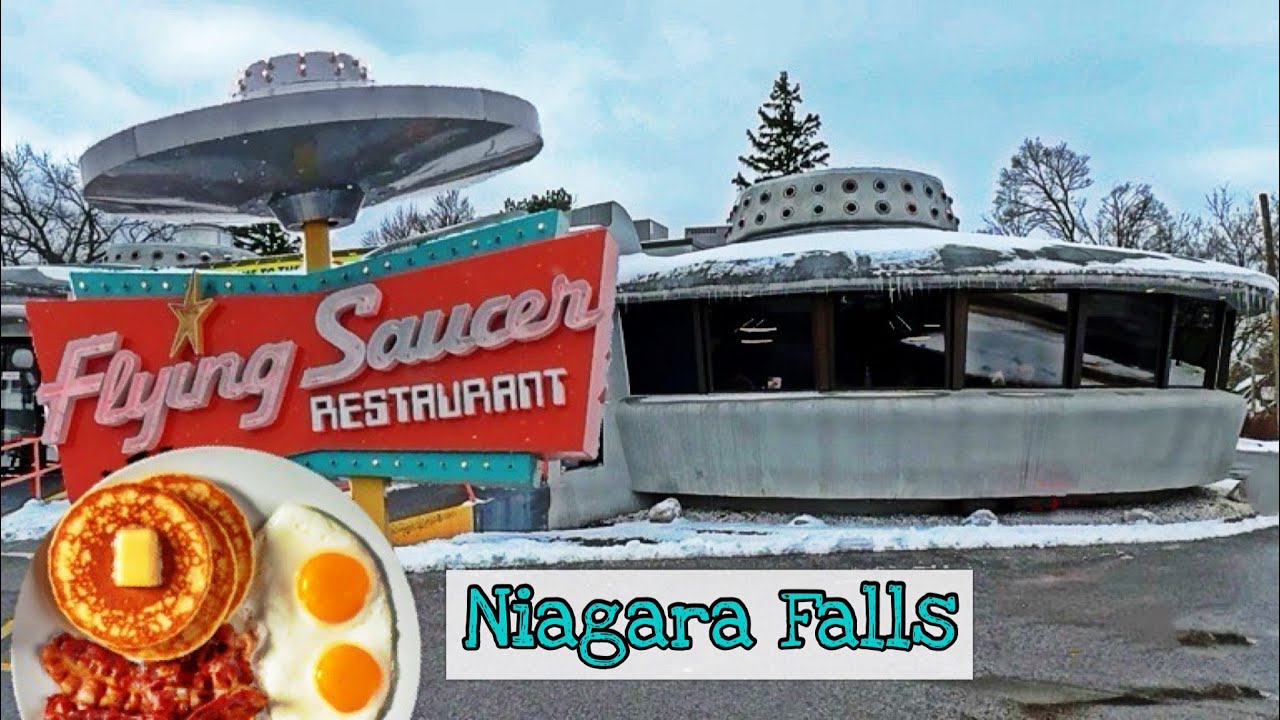 FLYING SAUCER RESTAURANT!  Review of Niagara Falls Unique UFO Diner