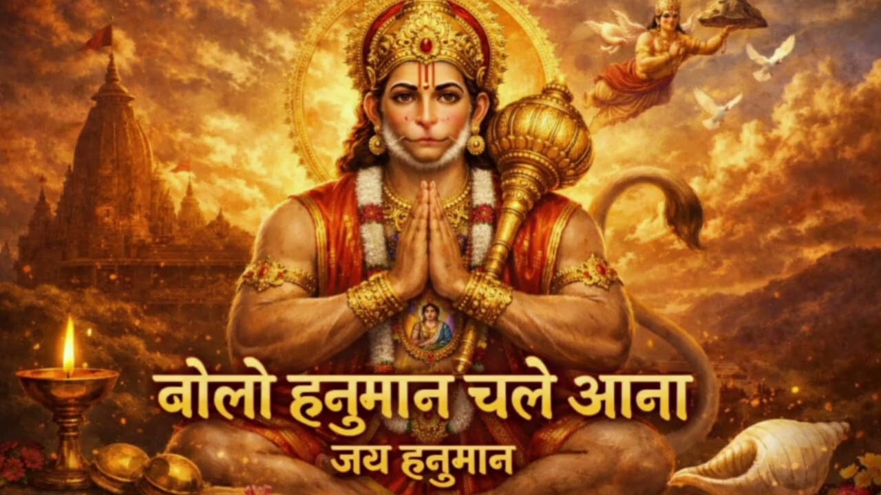 हनुमान चालीसा हनुमान भजन ।। बोलो हनुमान चले आना....जय हनुमान ।।#bhagti #jayshreeram #jayhanuman 