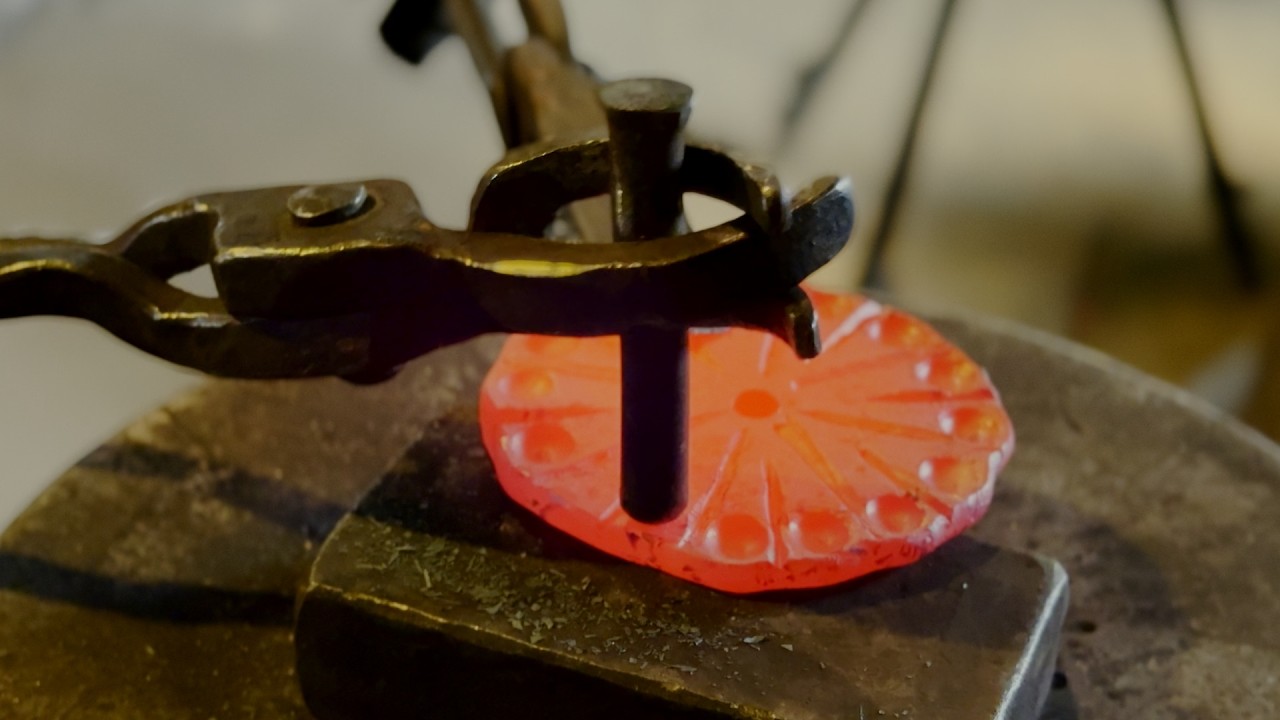 Forging Decorative Creme Brûlée Branding Iron Blacksmith Demonstration