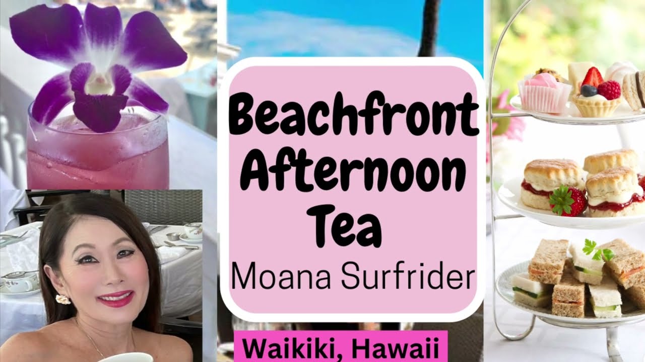 Luxurious Afternoon Tea at The Veranda | Moana Surfrider | Gorgeous Beachfront View!!
