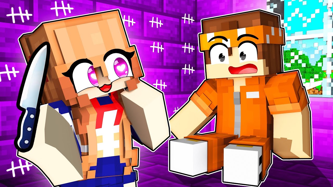 SOU O ÚNICO MENINO na PRISÃO YANDERE no Minecraft