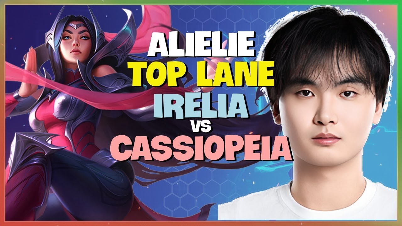Challenger Alielie Tactical Top Lane Execution and Irelia Teamfight Positioning Engsub