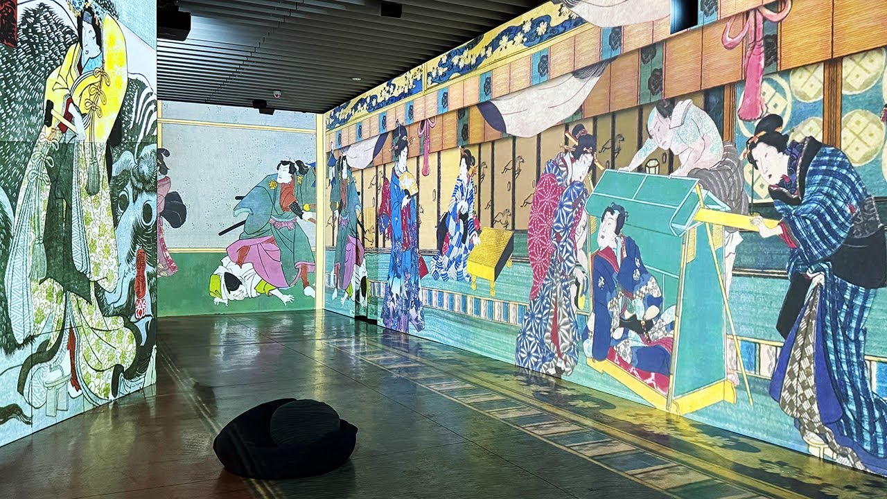 角川武蔵野ミュージアム「体感型デジタルアート劇場　浮世絵 RE:BORN」