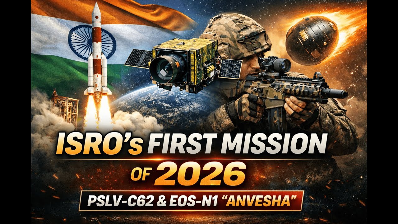 ISRO&rsquo;s First Mission of 2026 🚀 | PSLV-C62 Launching EOS-N1 &ldquo;Anvesha&rdquo; | Strategic Satellite