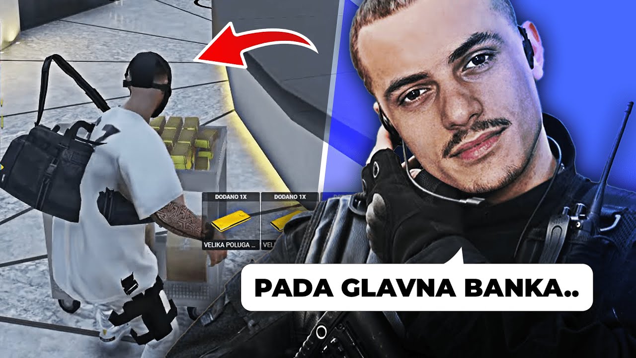 Nugato - Prva Uspješna Pljačka GLAVNE Banke u GTA 5! *cijela potjera*