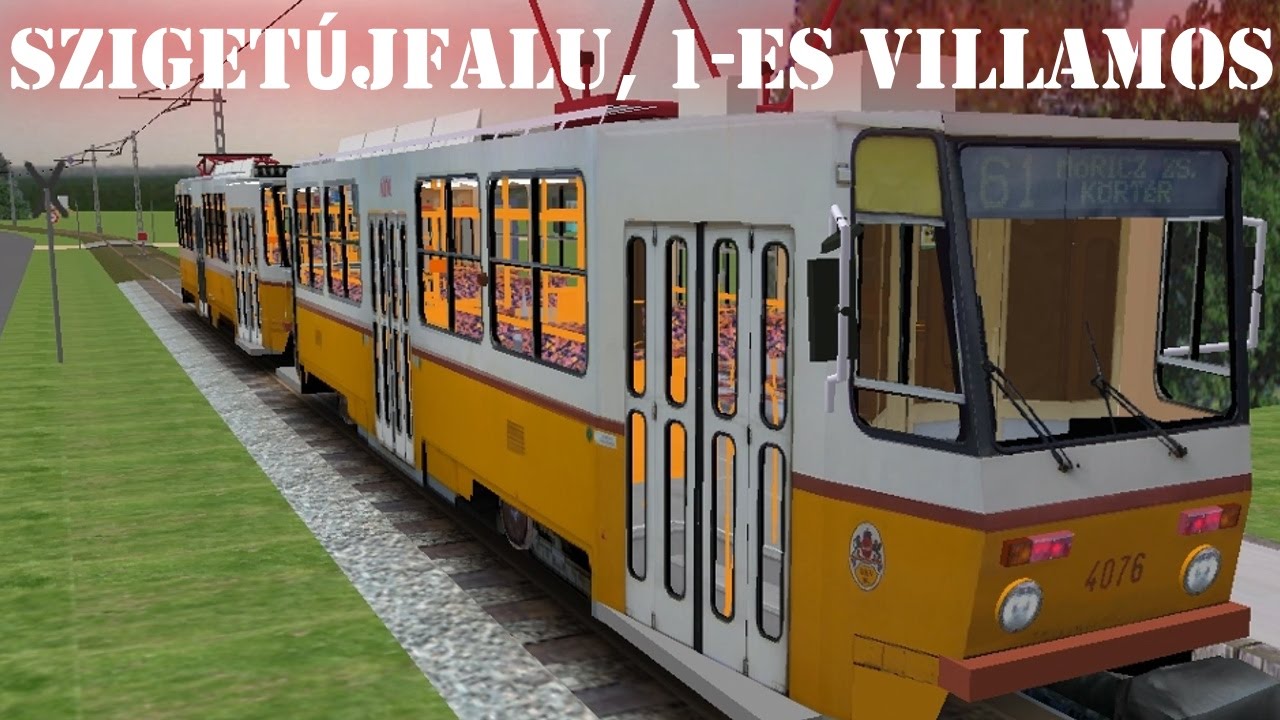 OpenBVE gameplay (HUN) - Szigetújfalu - 1-es villamos