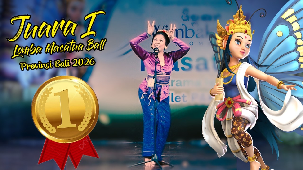 JUARA 1 LOMBA MESATUA BALI PAKIS BALI TINGKAT PROVINSI BULAN BAHASA BALI VIII 2026, DUTA  DENPASAR
