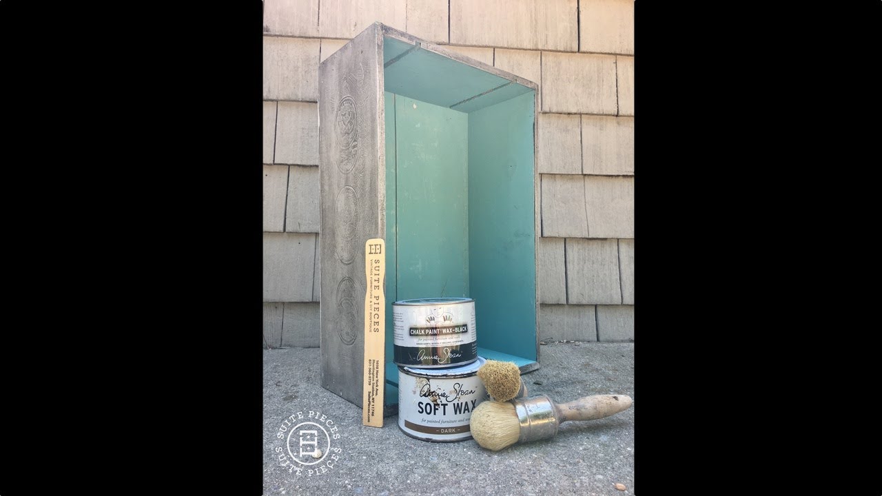 How to properly use dark & black wax to antique your furniture