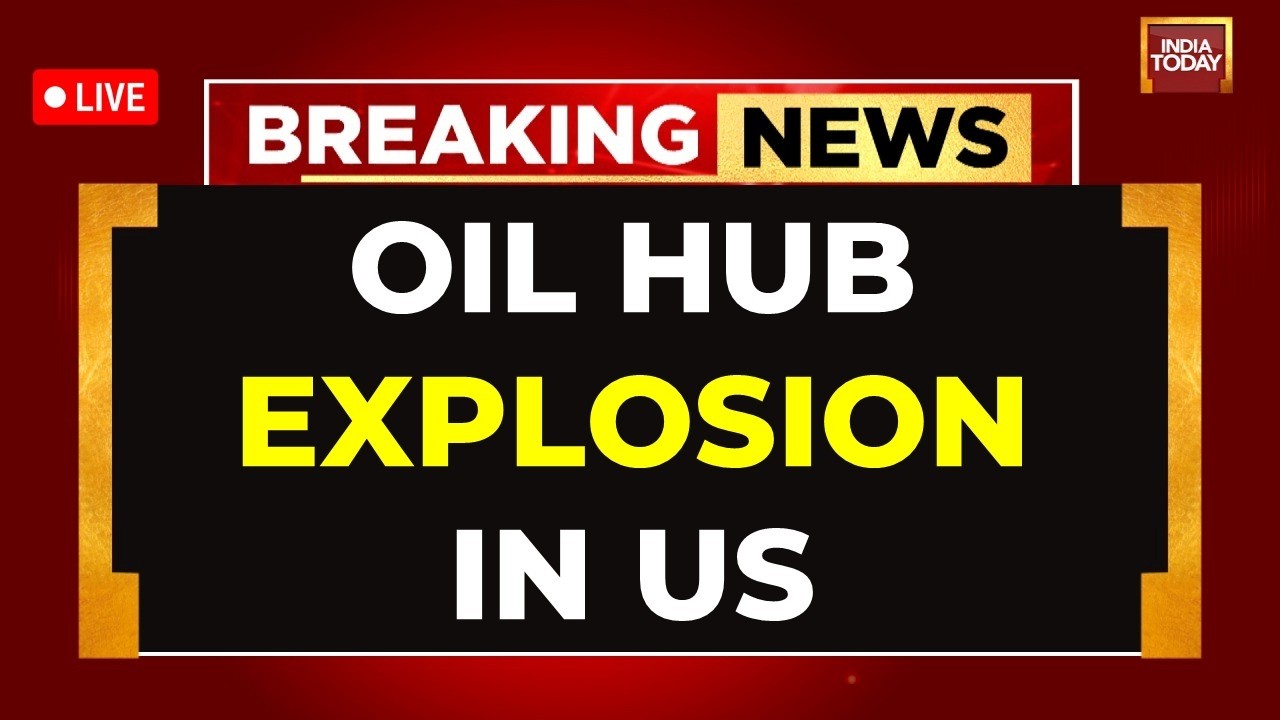 Fire Breaks out at Texas Oil Refinery LIVE | Oil Hub Explosion in US | US News | Oil Refinery Arson