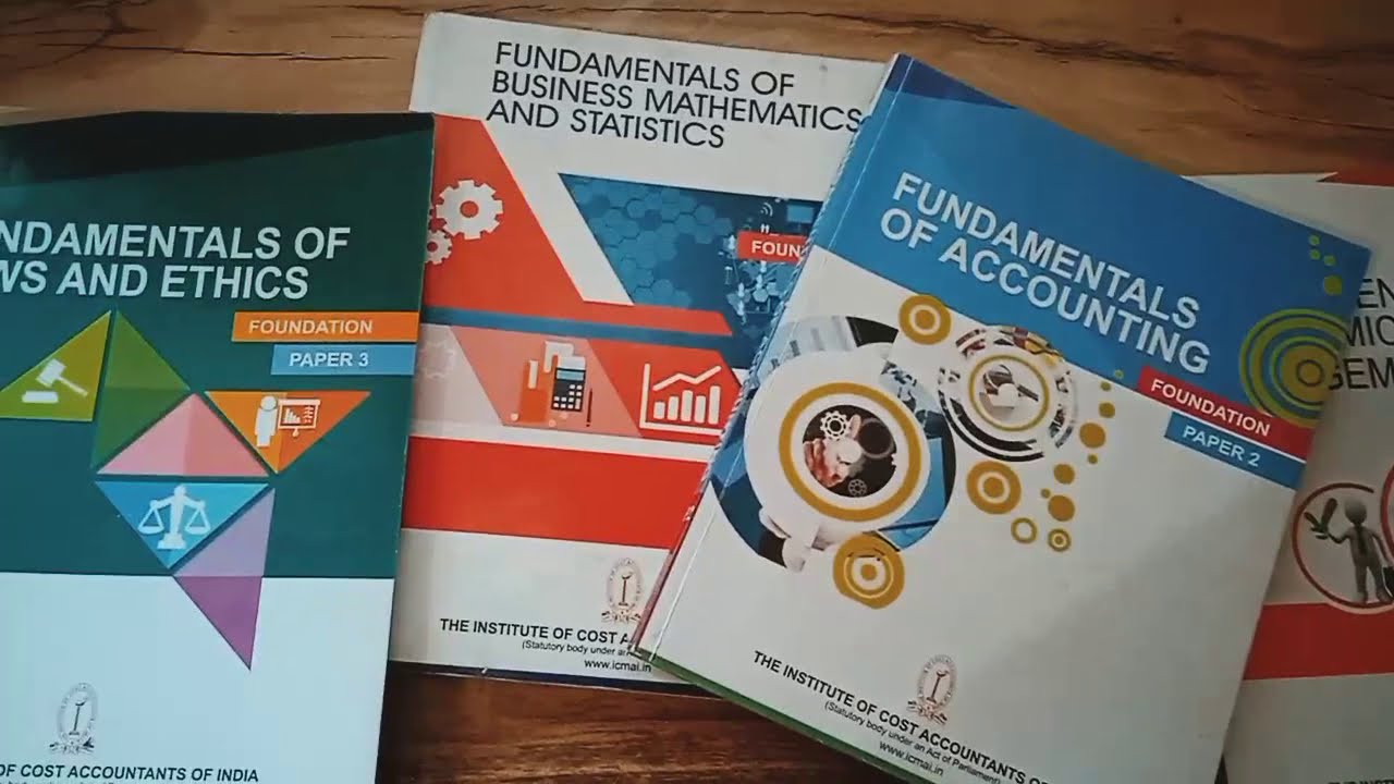 ✅UNBOXING💞CMA FOUNDATION 📚BOOKS &SYLLABUS || CMA diaries