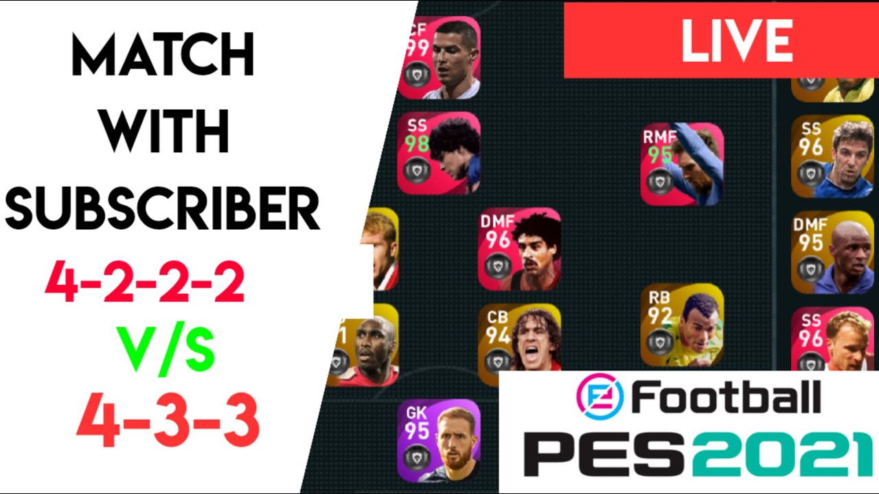 PES 2021 Live | 4-2-2-2 squad form #peslive