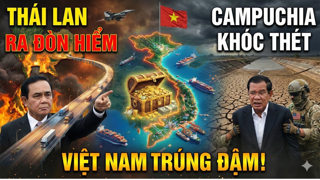 Thái Lan Đào Kênh Bóp Nghẹt Campuchia Với Singapore, Việt Nam Ngư Ông Đắc Lợi!