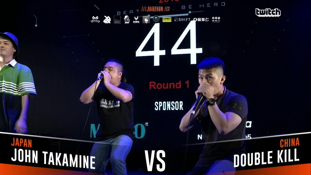 JOHN TAKAMINE VS DOUBLE KILL｜Asia Beatbox Championship 2018 Tag Team Battle