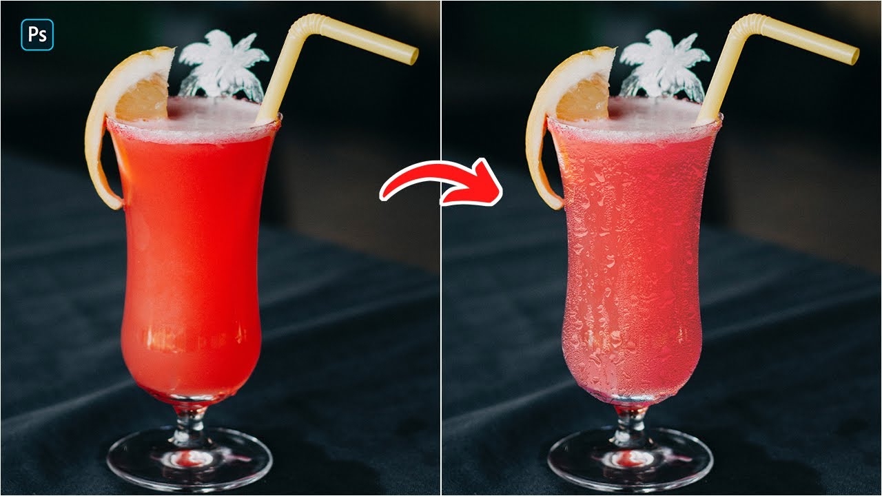 Wet Glass and Moisture Effect in Photoshop 2022