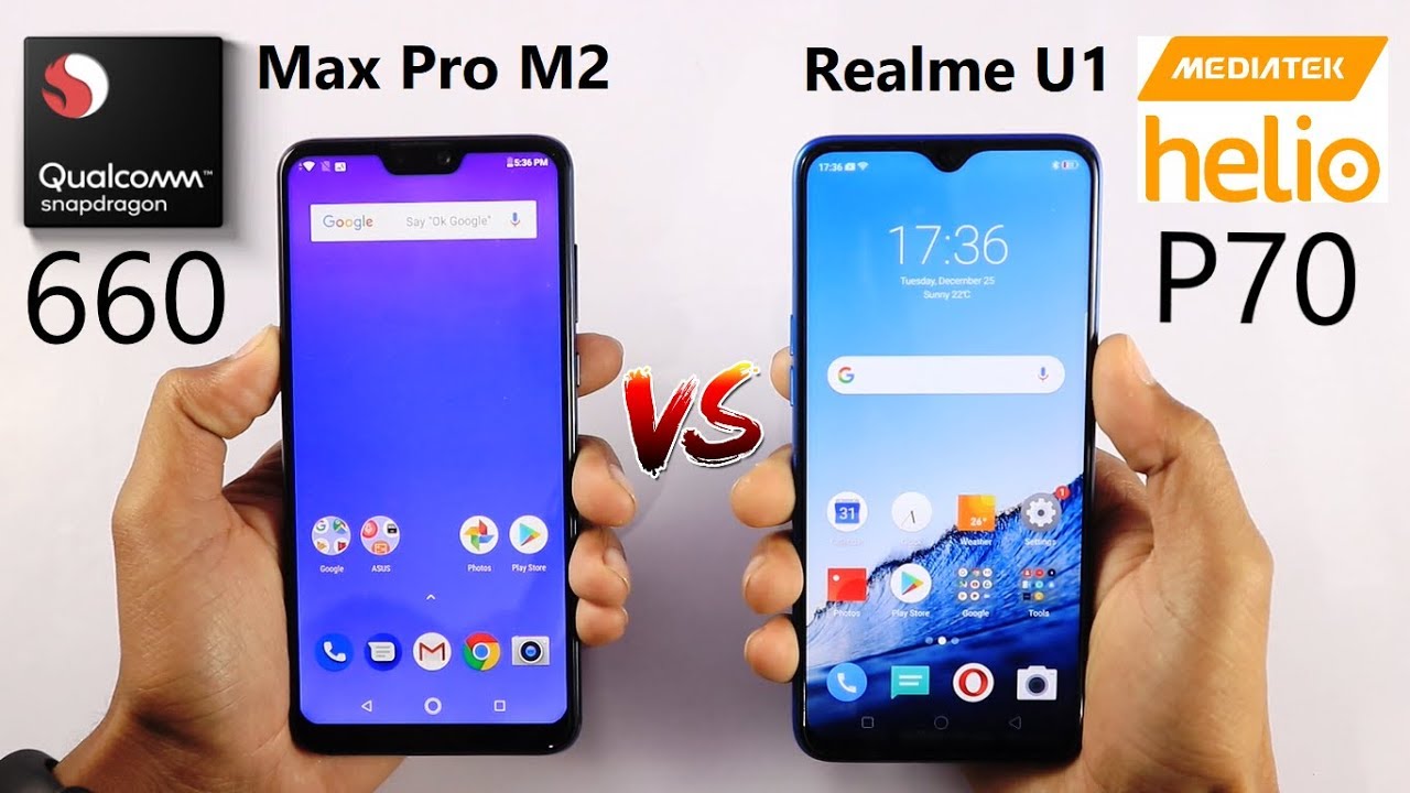 Asus Zenfone Max Pro M2 Vs Realme U1 Camera Battery Speed Test Comparison Review in Hindi