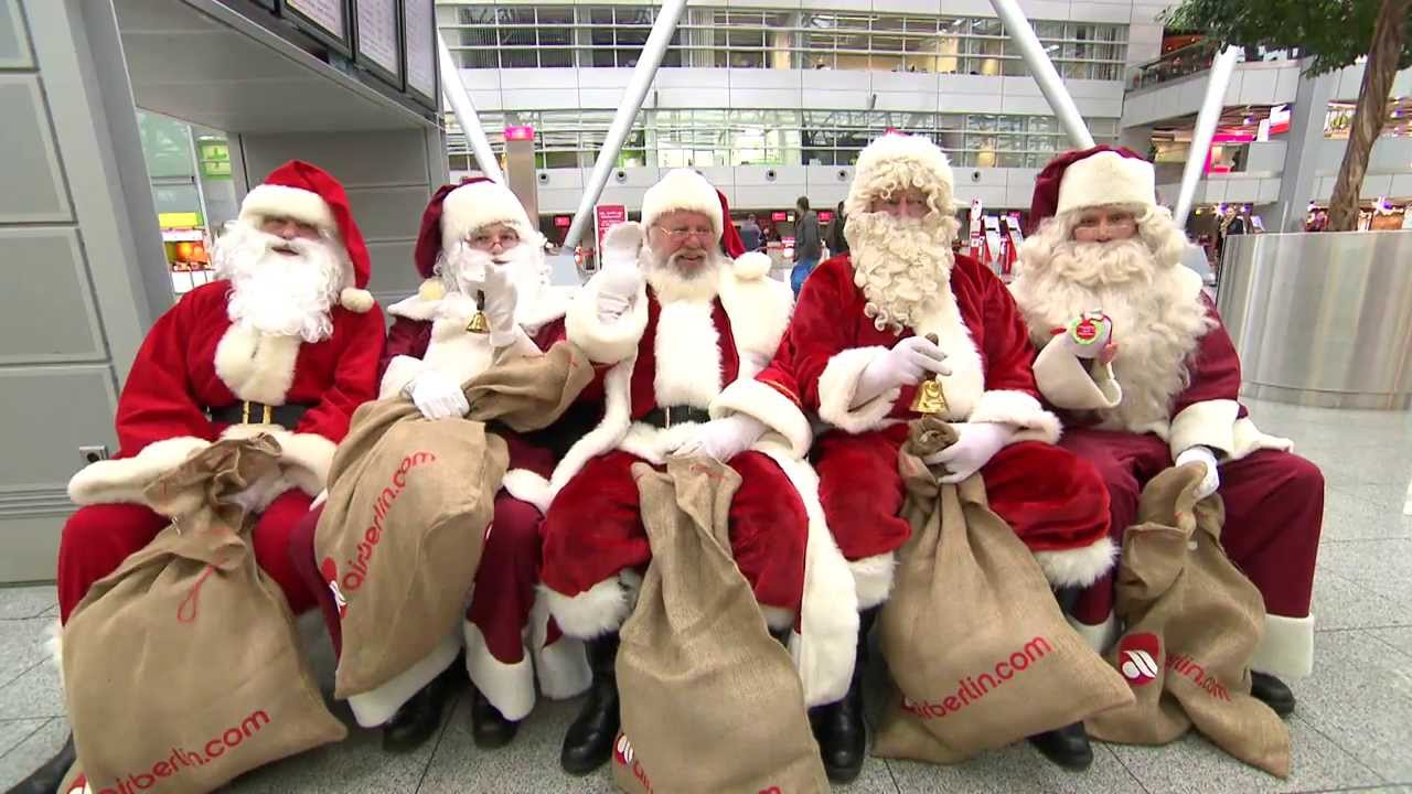 airberlin: Flying home for Christmas with Santa and his friends