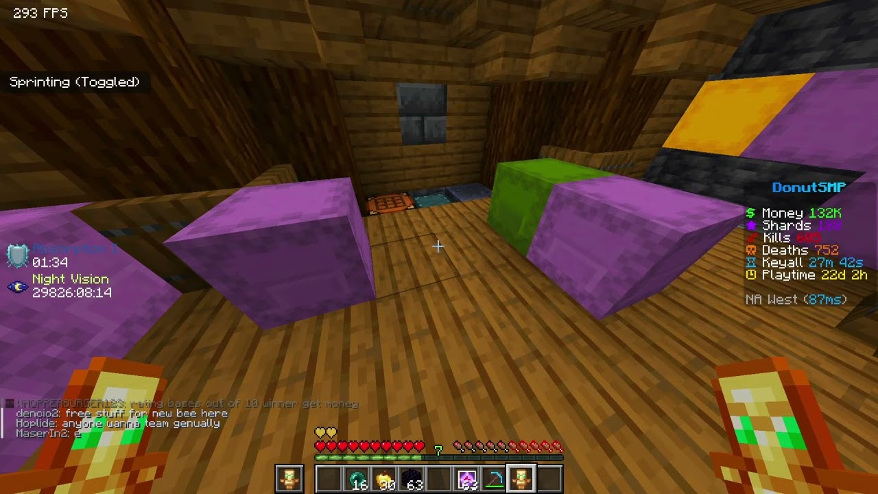 tping to tp trappers on the donutsmp