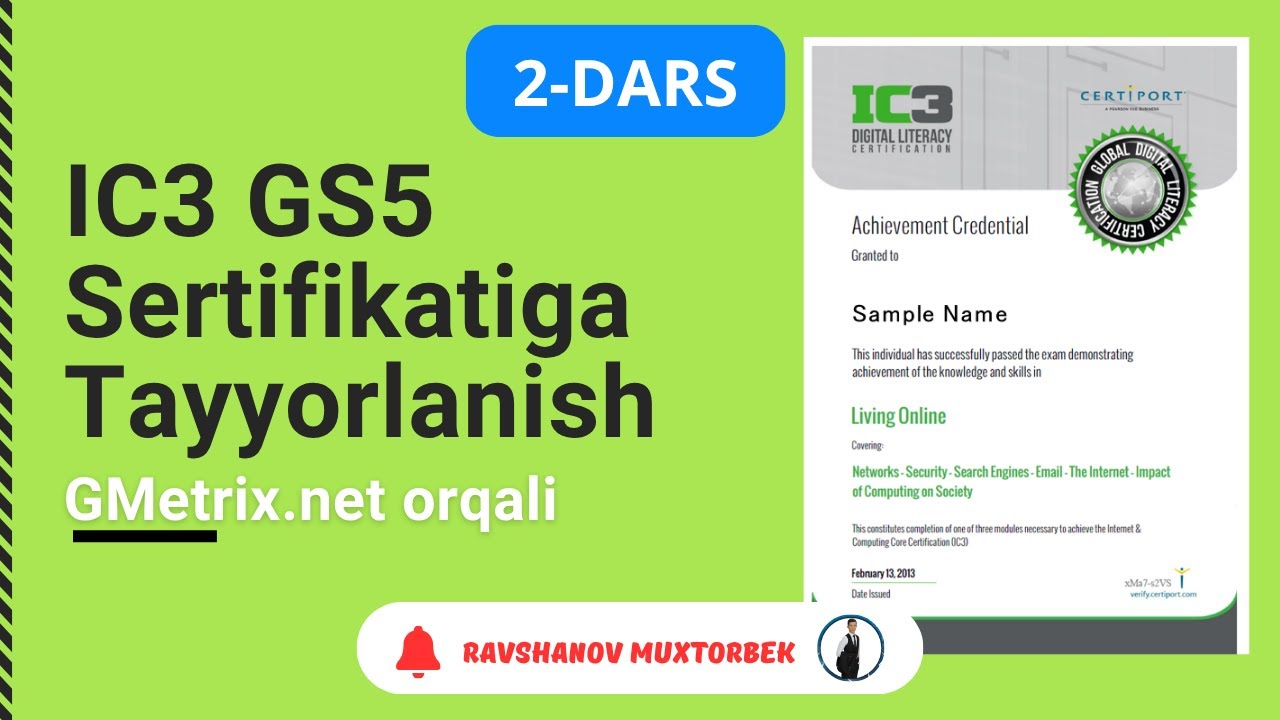 IC3 GS5 | 2-DARS: Nazariy topshiriqlarni tahlil qilish va tushuntirish