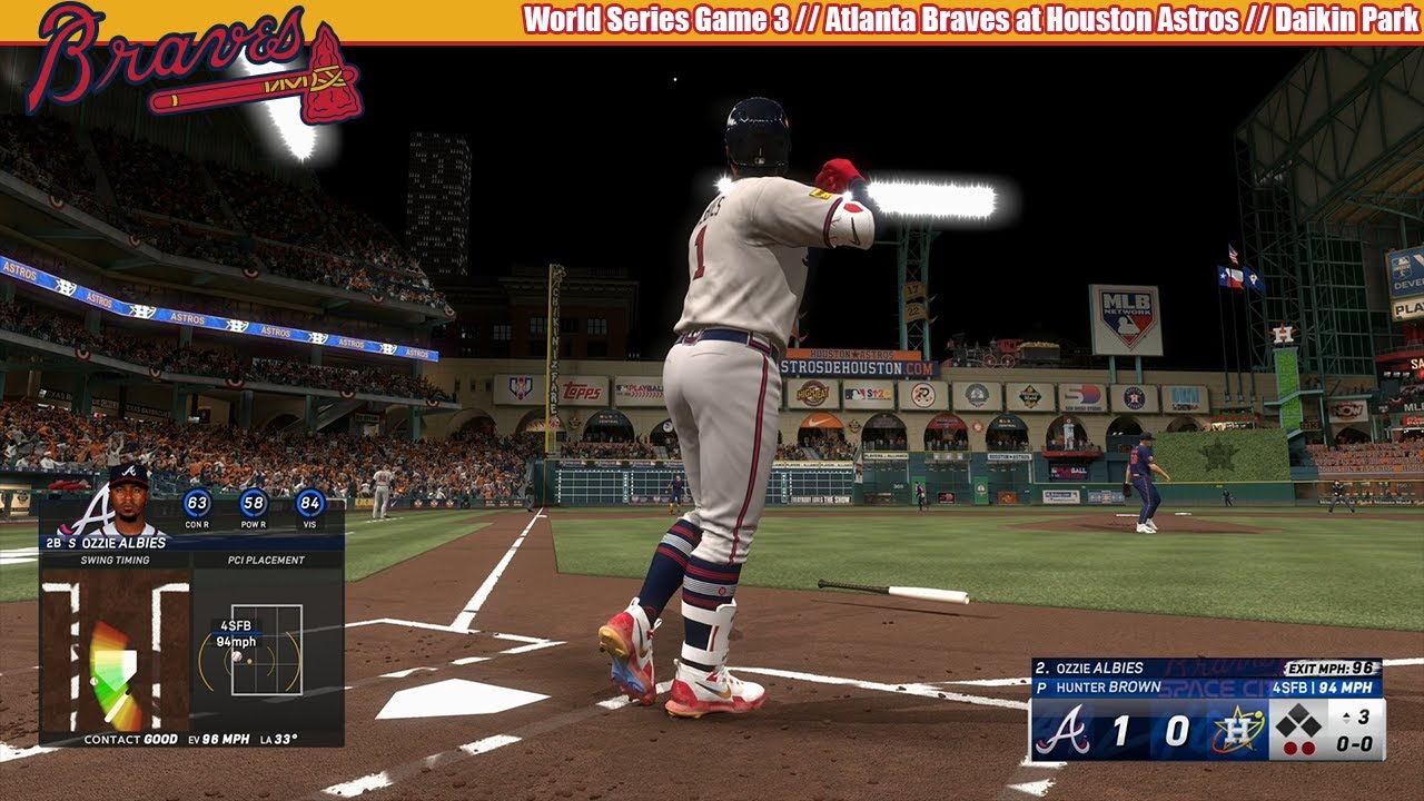 MLB The Show 24 | Atlanta Braves at Houston Astros | World Series Game 3