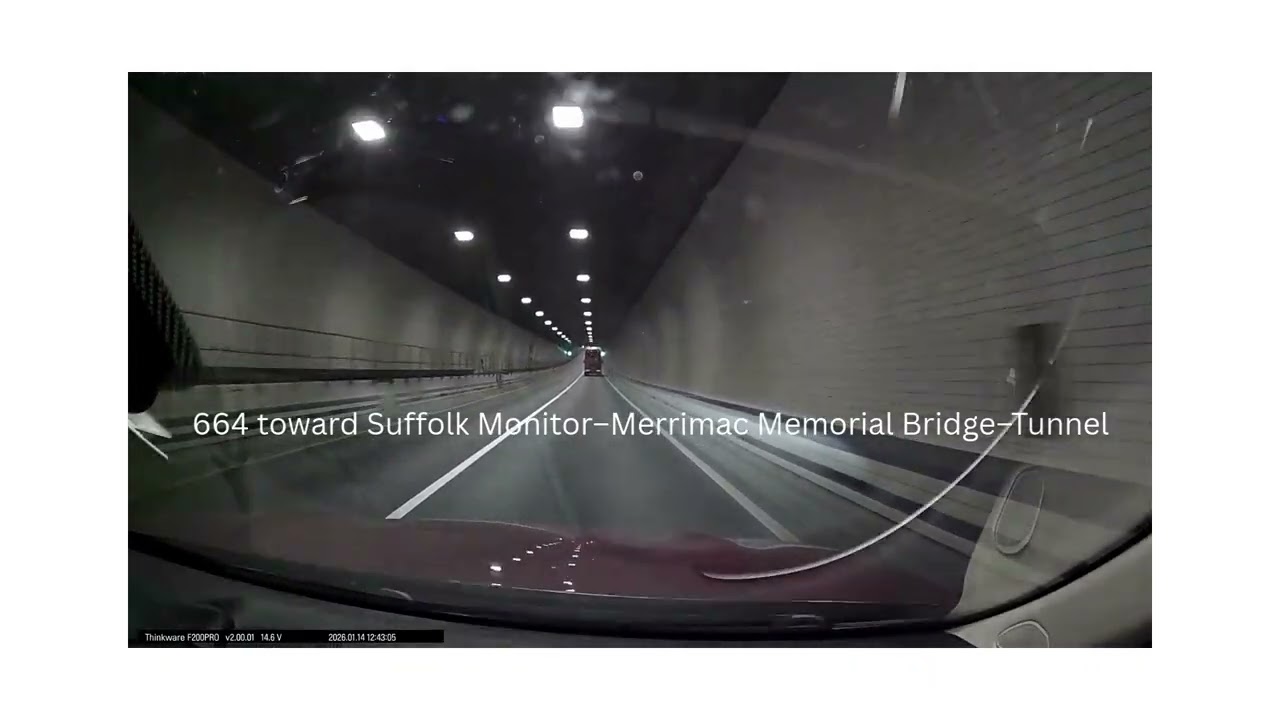 Monitor-Merrimac bridge-tunnel; Driving with Miss Cindy driver instruction