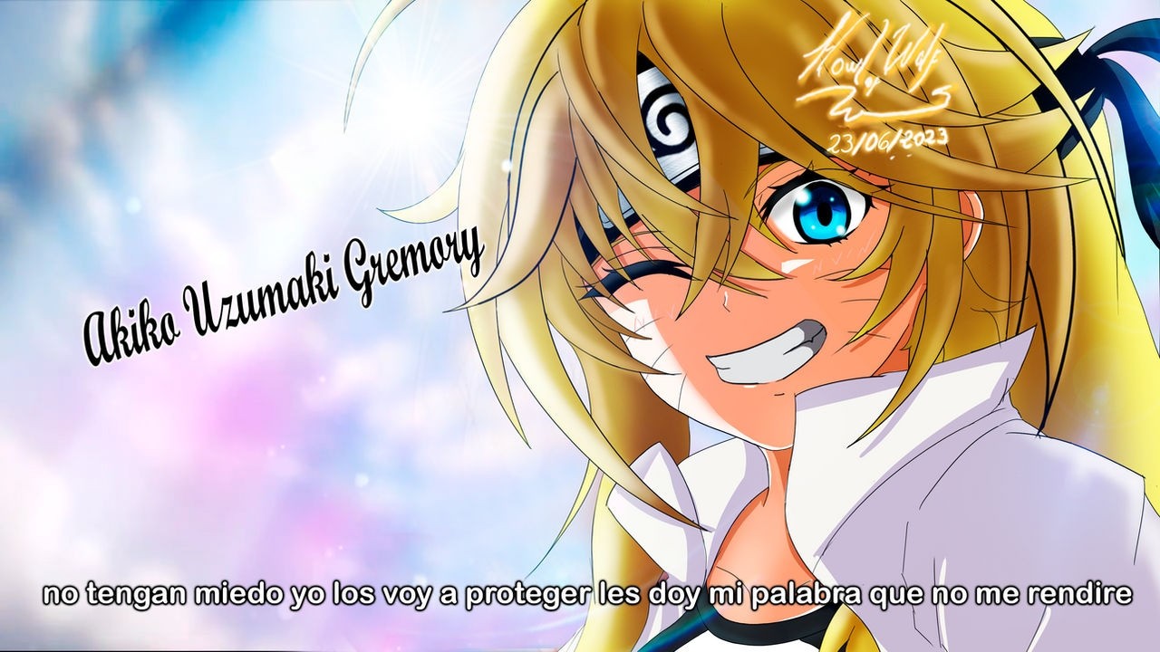opening Akiko Uzumaki Gremory : naruto next generations version lati/jap
