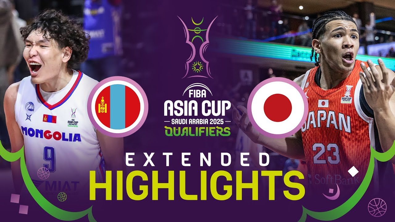 Mongolia 🇲🇳 v Japan 🇯🇵 | Extended Highlights | FIBA Asia Cup 2025 Qualifiers