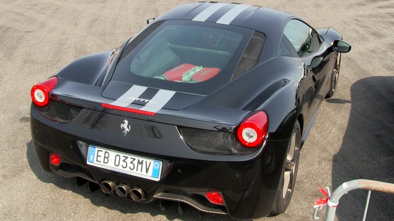 Ferrari 458 Italia w/ Scuderia Stripes Revs SOUND