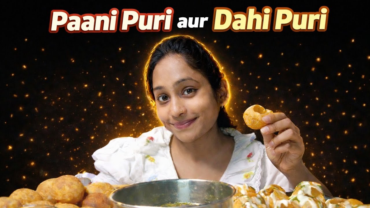 👉 Chatpati Pani Puri vs Dahi Puri 🤤🔥 | Ghar Par Banaye Street Style| Eating Show 