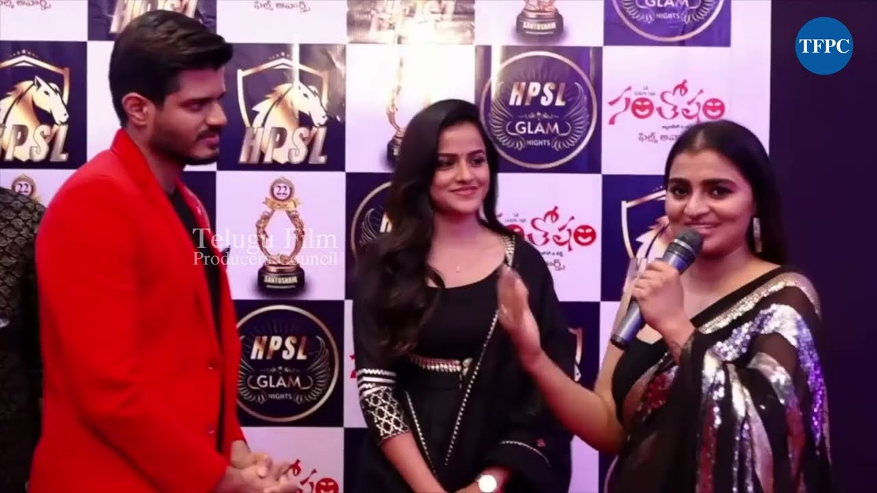 Anand Devarakonda Vaishnavi Chaitanya At Santosham Awards Goa 2023 | TFPC