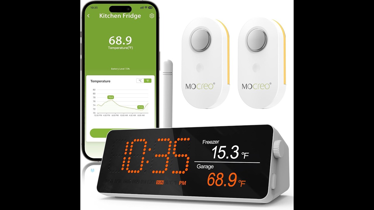MOCREO WiFi Remote Thermometer Freezer Alarm Review - Pros & Cons - MOCREO WiFi remote thermometer