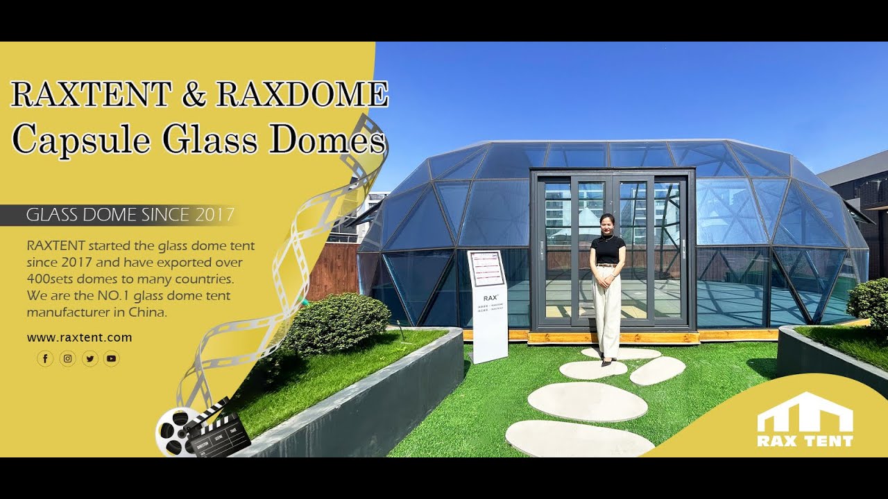 2025 New Glamping House  Capsule Glass Dome House by RAXTENT & RAXDOME