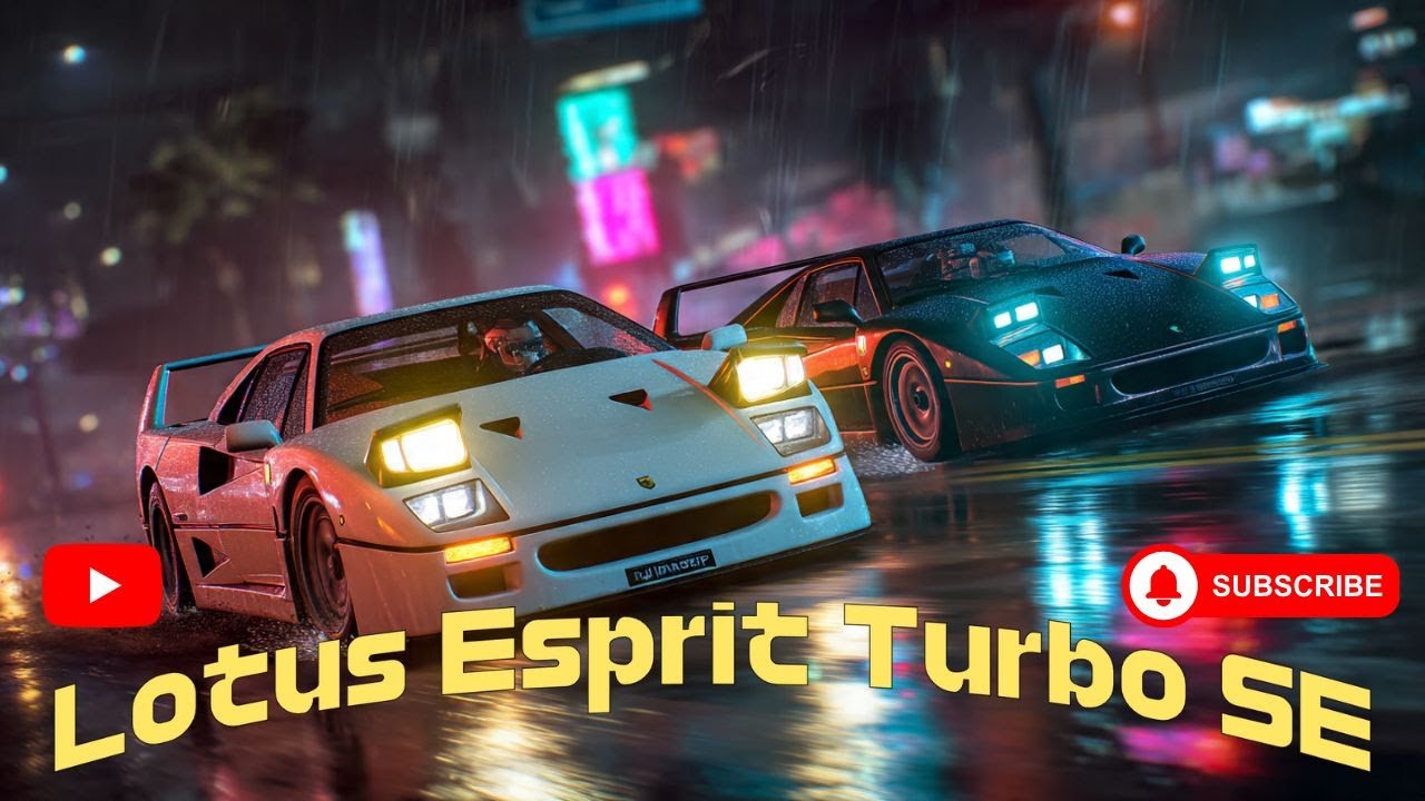 Lotus Esprit Turbo SE | A Cinematic AI Racing Film | 4K Synthwave
