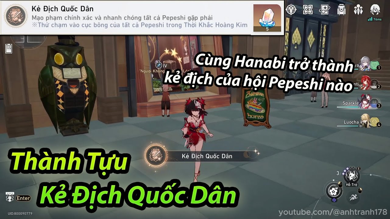 Thành Tựu Kẻ Địch Quốc Dân Honkai Star Rail | Enemy of the Pepeshi Achievement