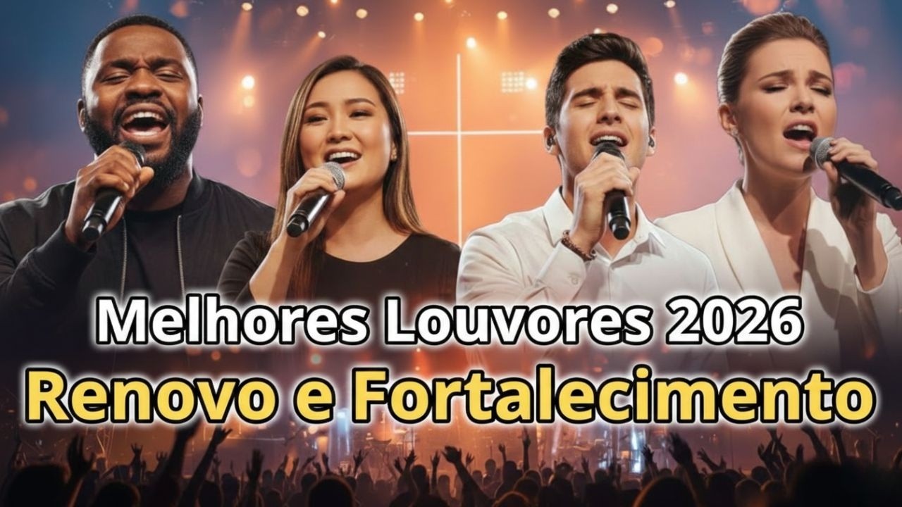 MELHORES LOUVORES 2026 - Renovo e Fortalecimento /1 Hora de Adoração Profunda sem parar