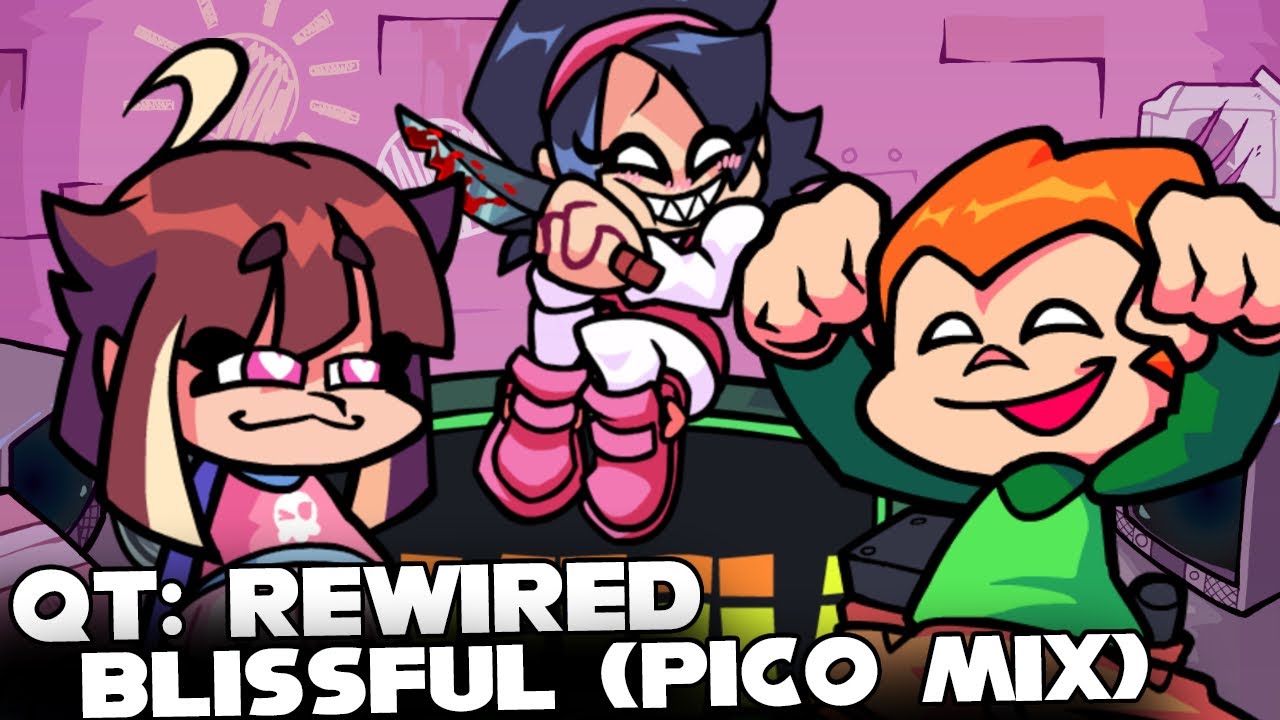 FNF | PICO DANCE!? QT: Rewired - Blissful (Pico Mix) | (OFFICIAL UPDATE) (FC)