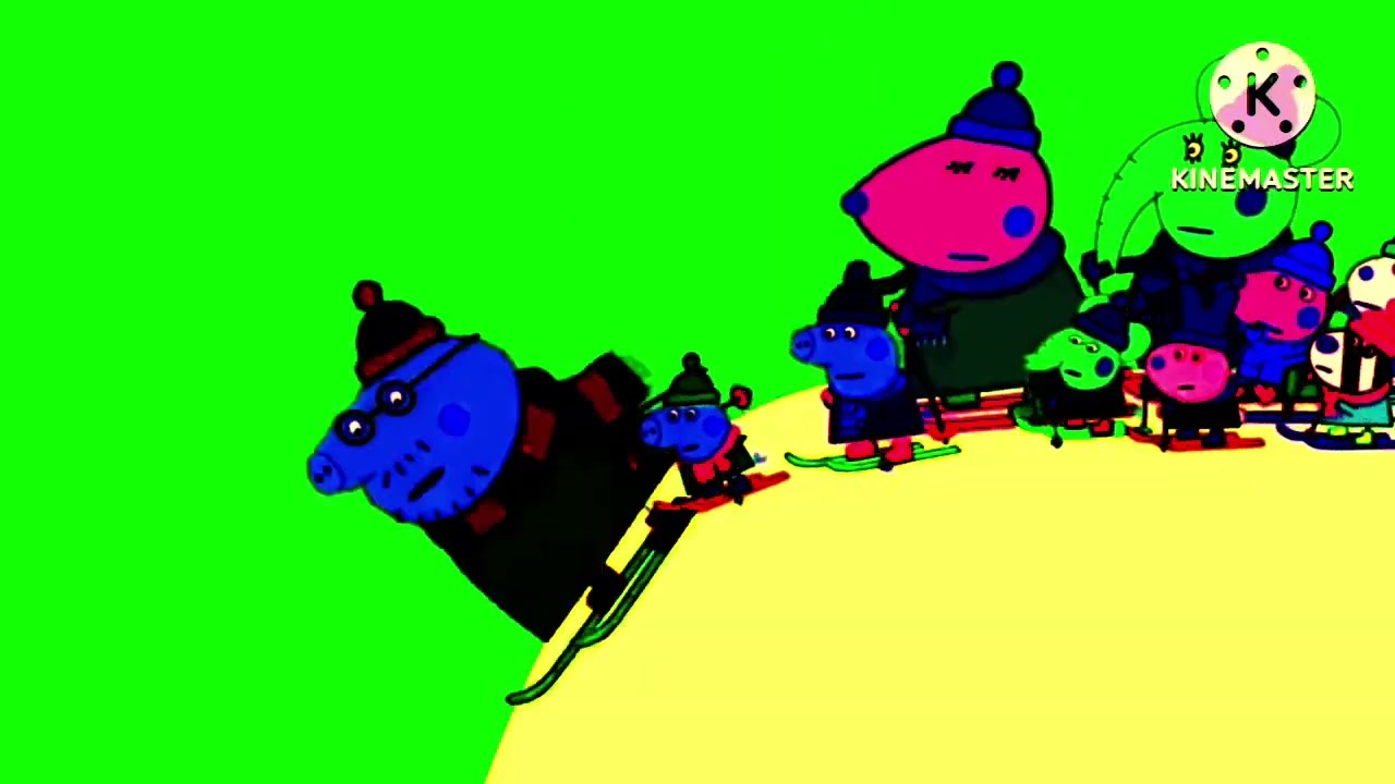 Mummy Pig Skiing Down The Mountain Backwards | PeppaPeg
