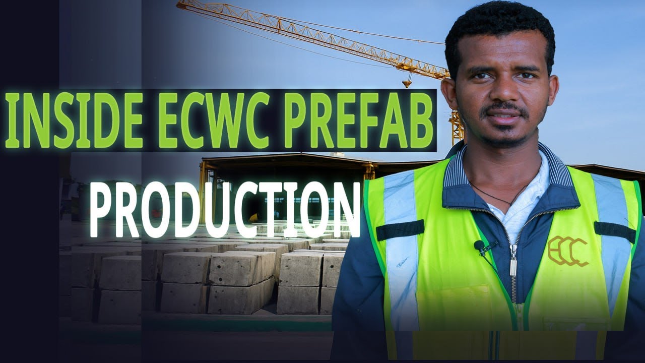 Ethiopian Construction Works Corporation Prefab Production Featured on Fana Media Corporate