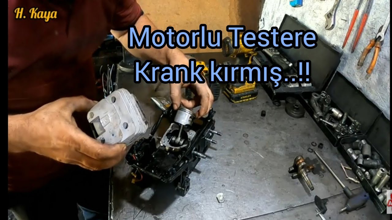 Agromec Motorlu Testere Tamiri /Ağaç Motoru Krank kırmış Nasıl yapılır.