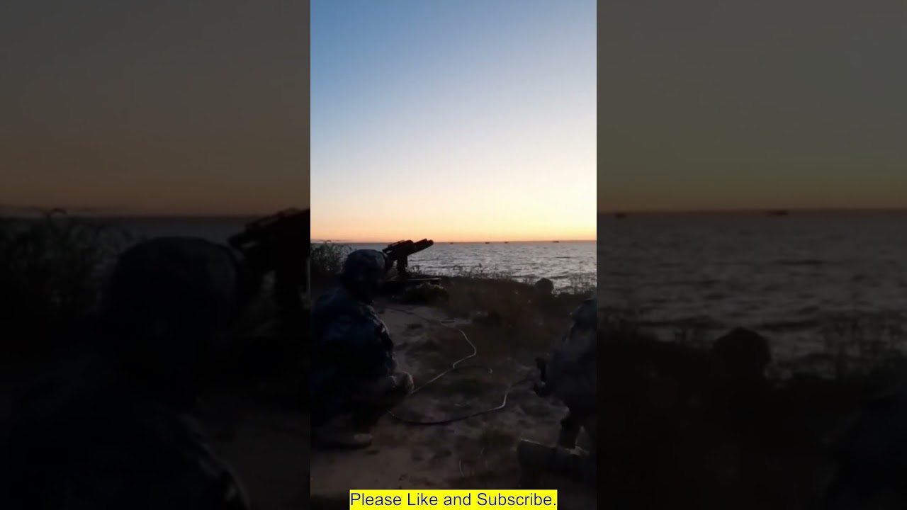 AFU Navy launches RBS-17 anti-ship missile on the Dnipro river. #news #combat #ukraine #russia